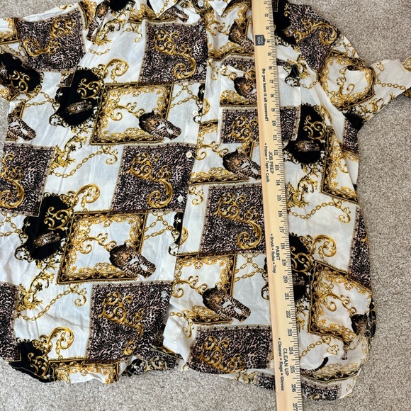 Grand & Greene Leopard Print Blouse Sz 1X - Picture 9 of 11
